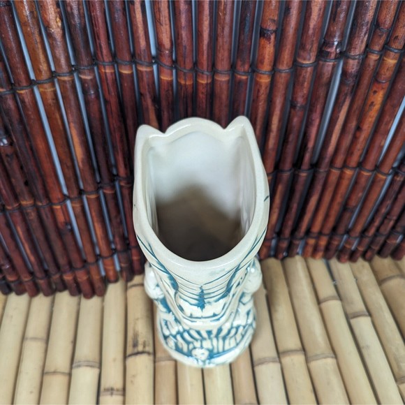 Frankie's Tiki Room Retired Teal Surf Dragon Tiki Mug Swizzles Big Toe Tiki Farm - Picture 12 of 13